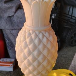 1950's Alabaster Pineapple Lamp