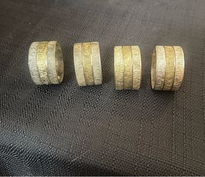 Napkin Rings Brass - Tawain made vintage
