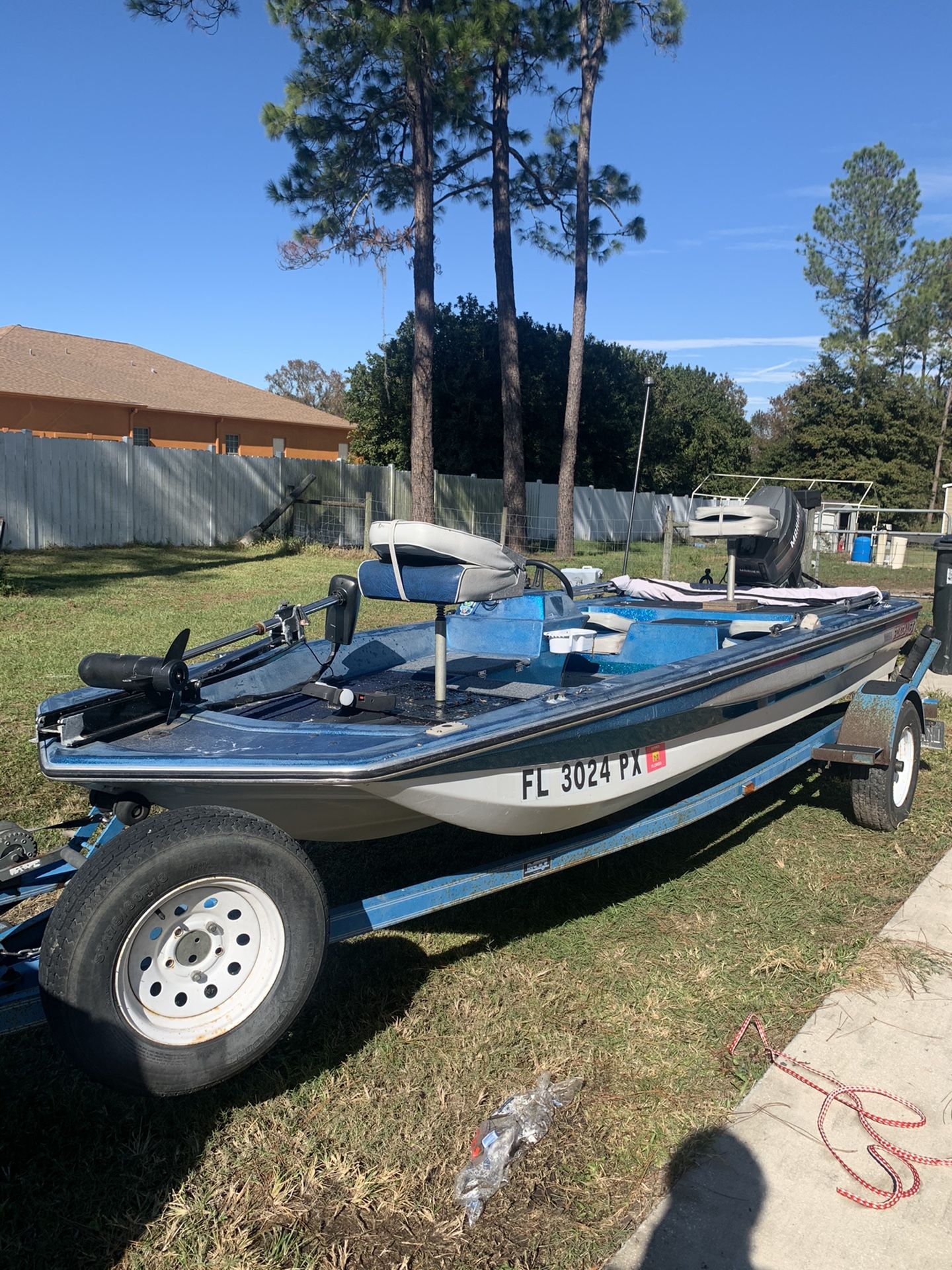 15.5 ft fox craft bass boat for Sale in Wesley Chapel, FL OfferUp