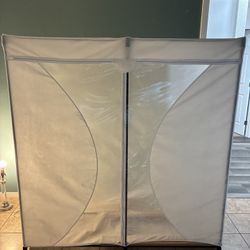 White Portable Linen Closet