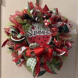 Watermelon Wreath