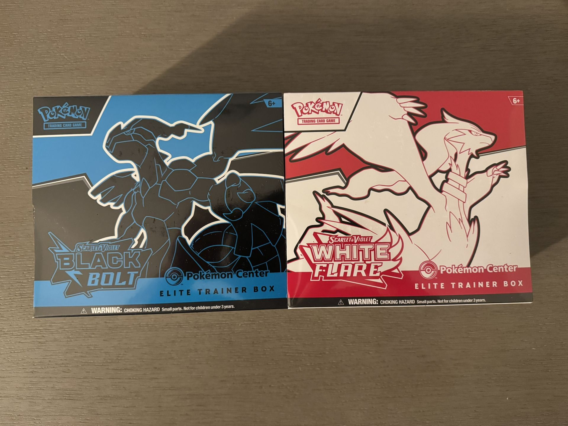 White flare and black bolt ETB - Pokemon Center Exclusive 
