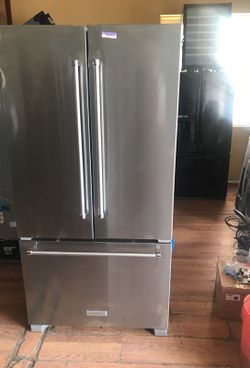 Brand New Kitchen Aid Three a Door a Refrigerator