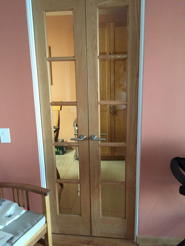 2 Sets Of Oak French Doors For In Chicago Il Offerup