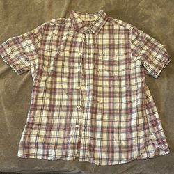 Mossimo Supply Co Plaid Button Up Shirt Short Sleeve 