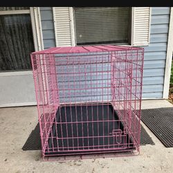 XX Large Wire Dog Crate Like New With Divider Panel (48”x31”x29”)