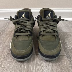 Jordan 4 Retro SE Craft Medium Olive Size 6Y