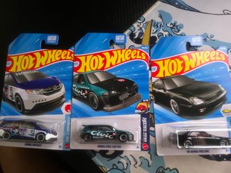 Hot wheels - Honda prelude, Odyssey, and Civic custom