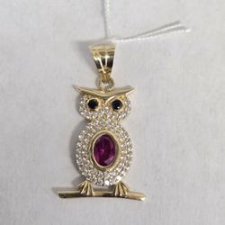 14kt Gold Owl Charm