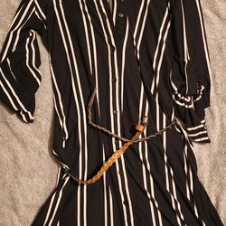 Small, Black & white stripe dress