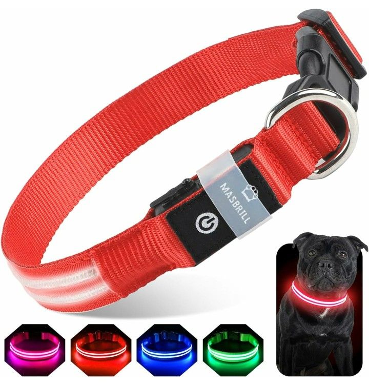 LED Dog Collar Red - $ 8 new
