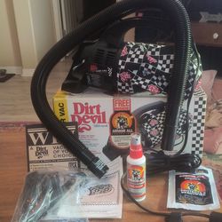 vintage Dirt Devil Car Vacuum 12 Volt With Accessories
