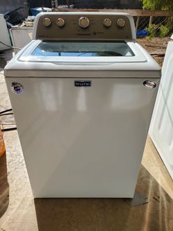 Maytag washer king size comes with hoses warranty available