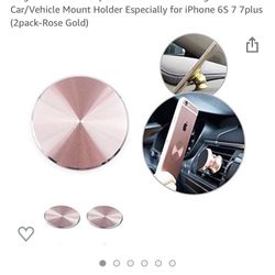 Zittop Adhesive Metal Plate Mounting Kits Stickers Discs Magnetic Patch Compatible with Air Vent Magnetic Car/Vehicle Mount Holder Especially for iPho