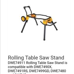 Dewalt Table Saw Rolling Stand 