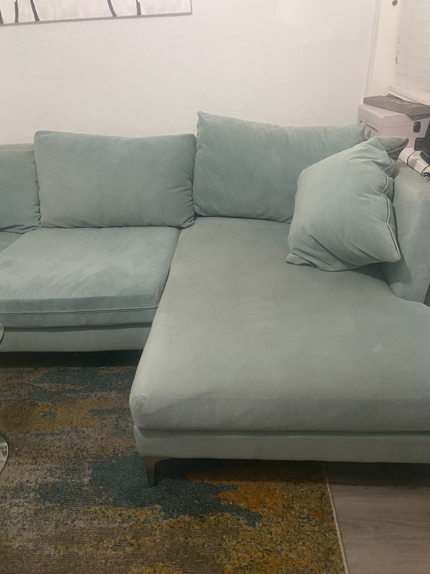 Blue Sectional Couch $250