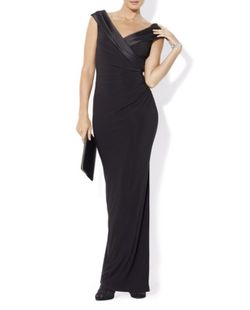 ✨ Brand New Ralph Lauren Satin Crossover Neck Gown – With Tags!