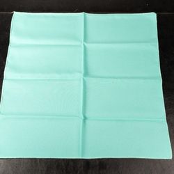 Aqua blue fabric napkins. 