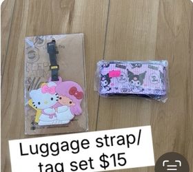 Kuromi Luggage Strap & Hello Kitty Luggage Tag