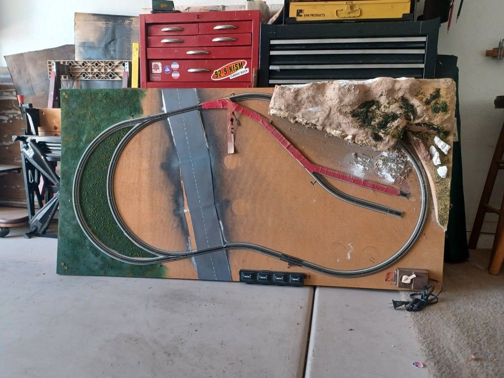 Miniature Train Track Layout