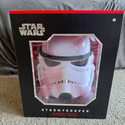Spirit Halloween Stormtrooper Helmet Star Wars One Size Adult Costume w/stand