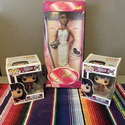 Selena collectible barbie & pops $150 all firm 