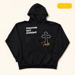 Popular Poison Black Faith Graphic Hoodie Size L