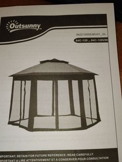 12 ft hexagonal pop up patio gazebo