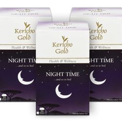 Pack Of 6-Kericho Gold Night Time Tea - Herbal Tea - Promotes Relaxation, Anxiety and Stress Relief - No Artificial Preservatives - Health and Wellnes