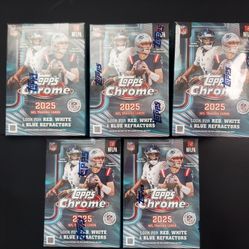 2025 Topps NFL Chrome Value Boxes - Sealed