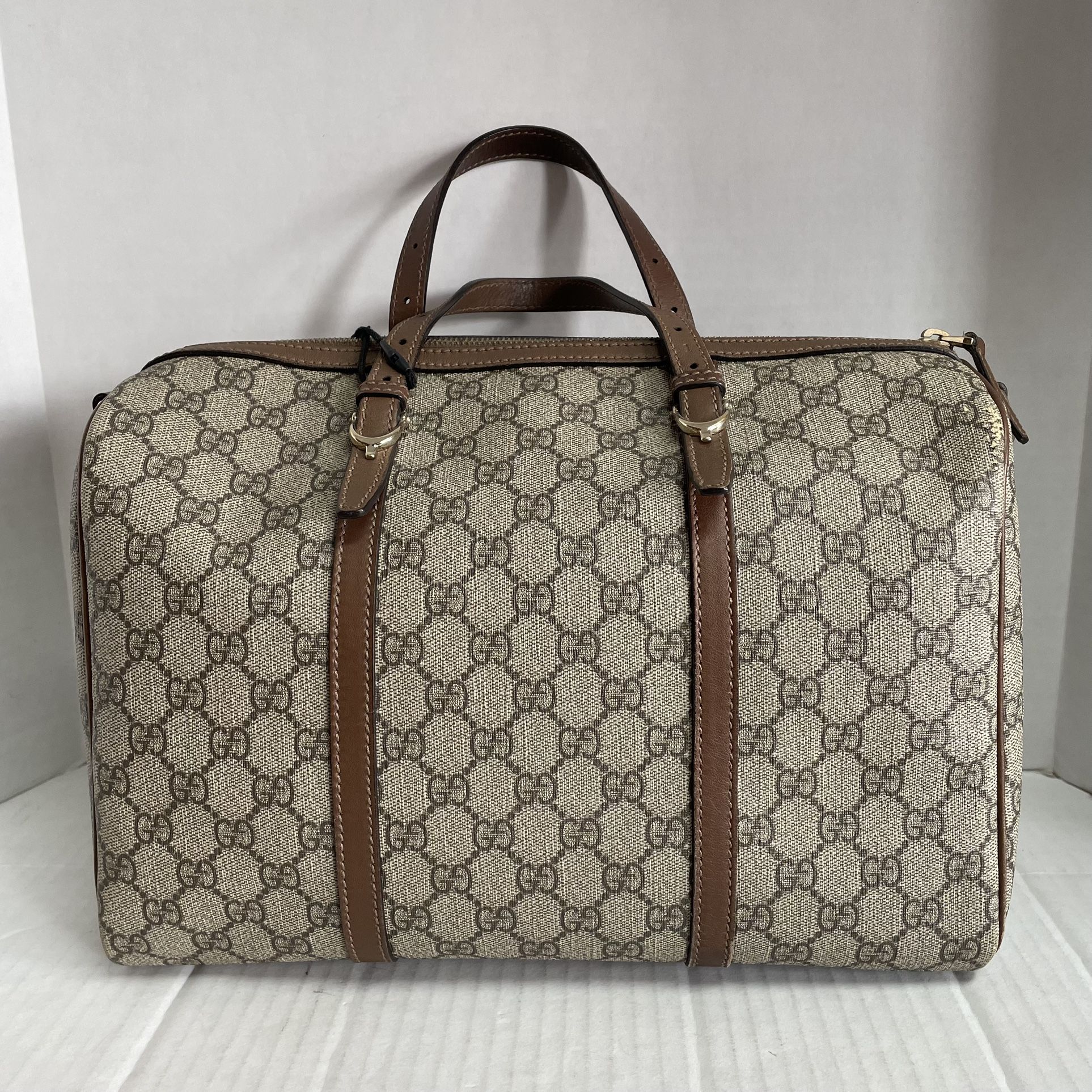 Gucci Supreme Boston Canvas Bag