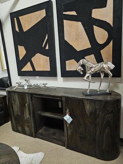 Handcrafted  Modern Casual 80" TV Stand –