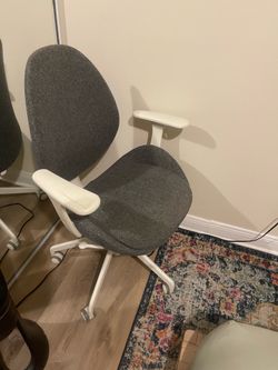 IKEA HATTEFJÄLL Ergonomic Office Chair – Gray/White