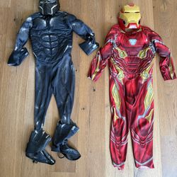 Halloween Costumes - Ironman and Black panther 