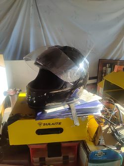 Motorcycle Helmet: Full Face W/Visor, Size-Medium (57-58)