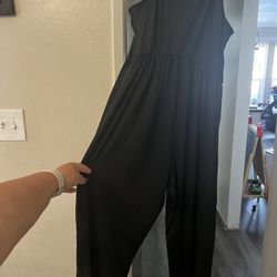 Shein Black Pant Romper