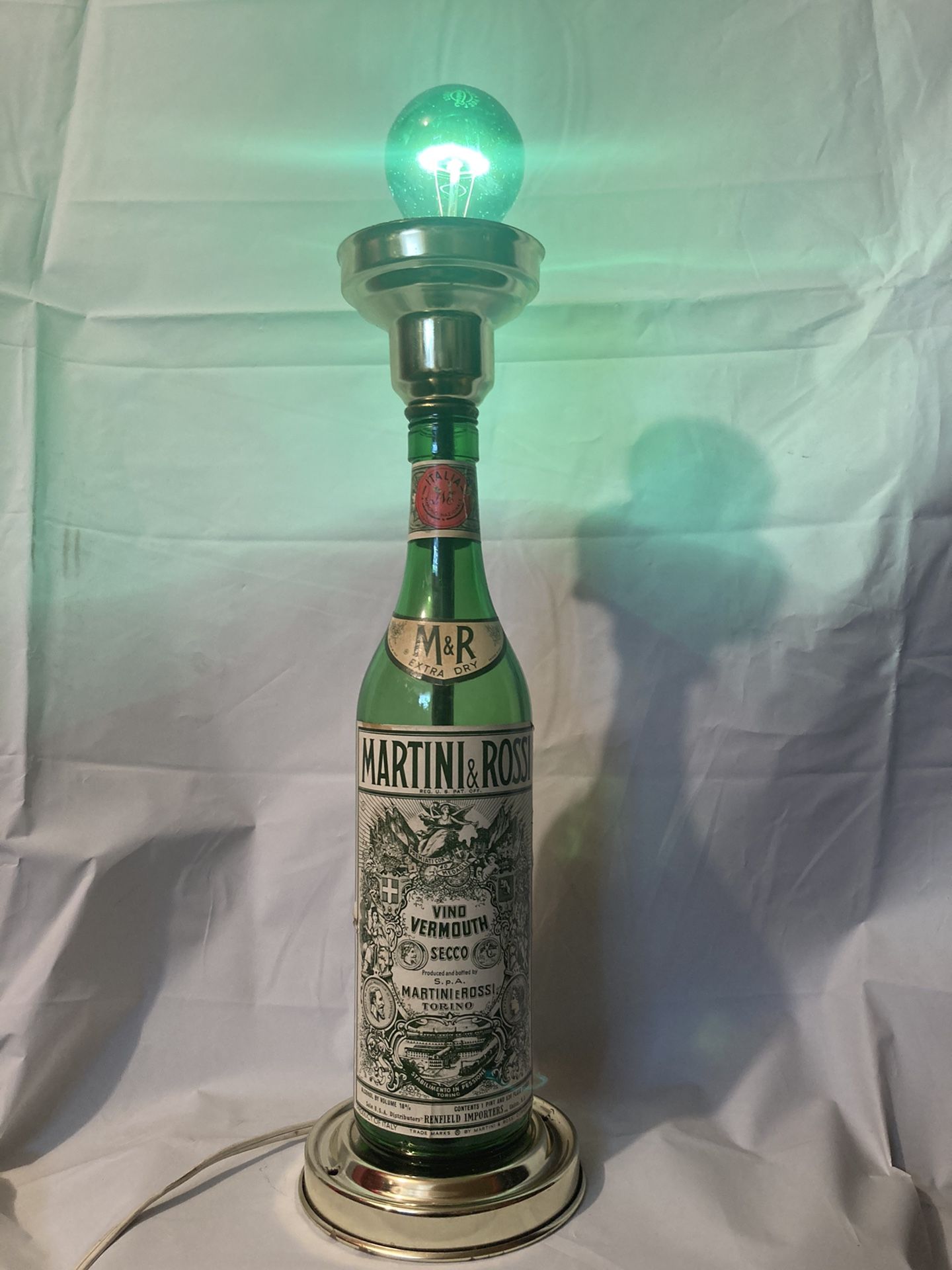 Martini And Rossi Bottle Lamp