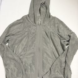 Lululemon Relaxed Fit Mesh Jacket Grey Sage / Size 4