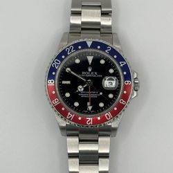 Rolex GMT-Master II 16710 Silver Oyster Bracket With Red And Blue Bezel 