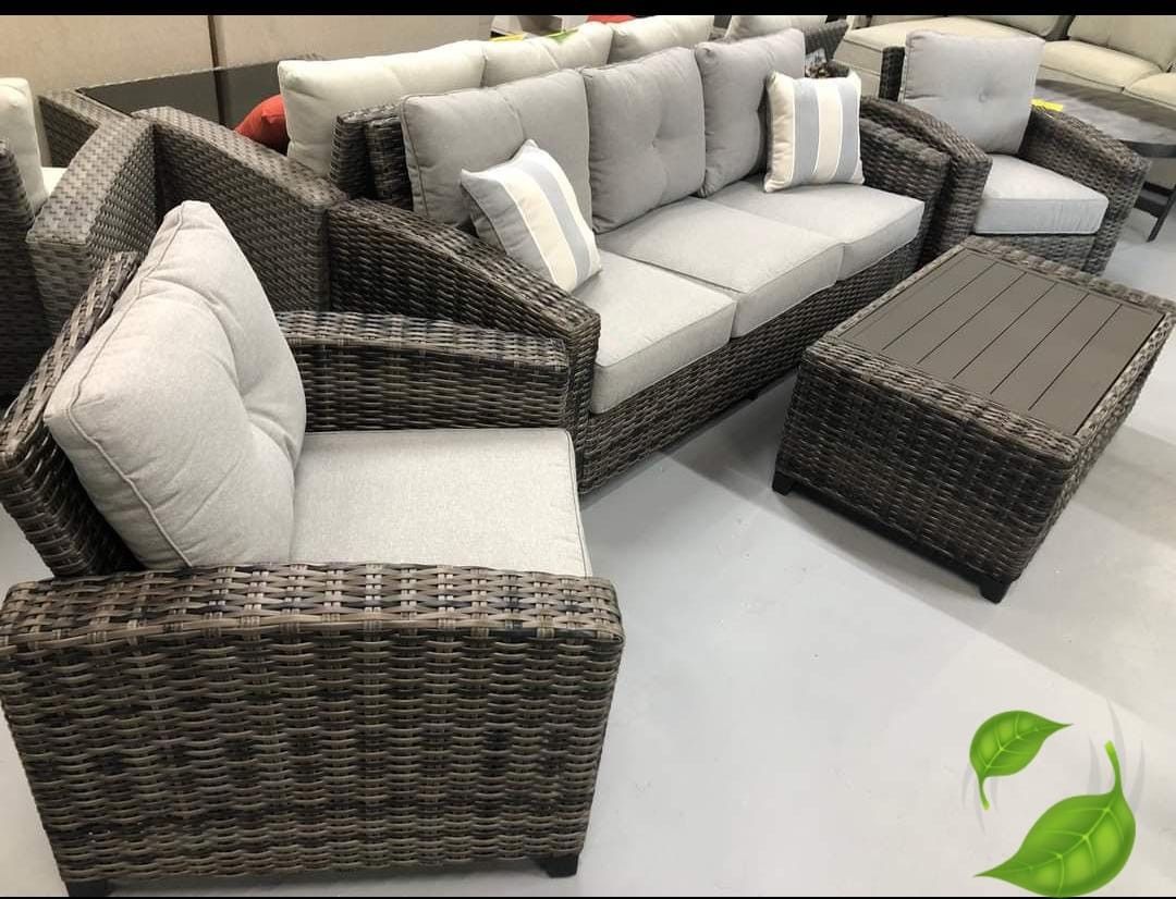 CLOVERBROOKE GRAY PIECE OUTDOOR CONVERSATION SETS SOFAS CHAİRS
