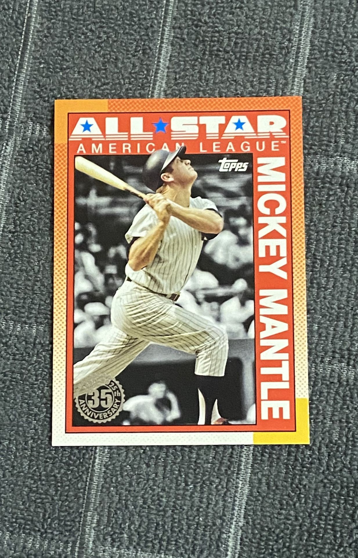 New York Yankees Mickey Mantle Card
