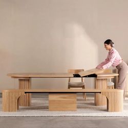 JUST DROPPED THE PRICE‼️ COSTCO DINING SET💥 Transformer Table Extendable Round Dining Collection