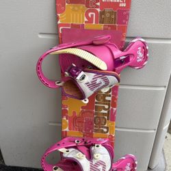 Burton Chiclet 100cm Girls Snowboard With Bindings