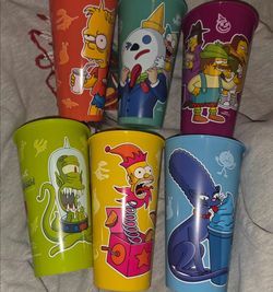 Jack in the box Simpsons cups