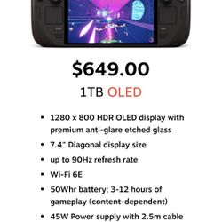 1 TB OLED Steam Deck 