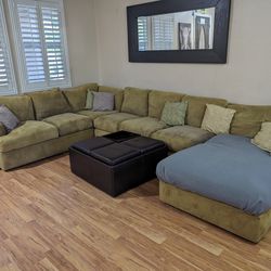 Large Sectional -Green