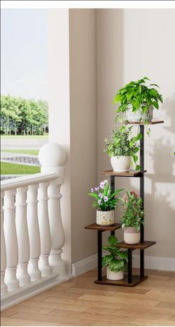 Plant stand with grow light.