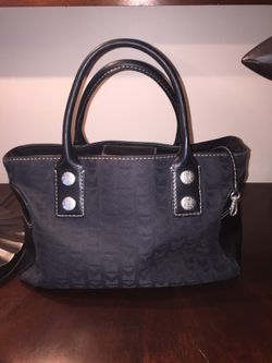Authentic Michael Kors Black Canvas Handbag