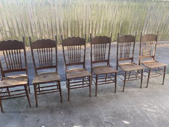 Oak Chairs Mermaid Embossed -price Reduction. 300$