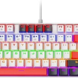 Redragon K552 Mechanical Gaming Keyboard, 87-Key Compact, LED Gaming Keyboard with Red Switches, Anti-Ghosting, Metal Frame for PC Gaming & Typing